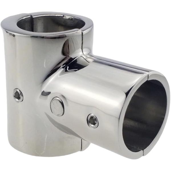 クランプ パイプフォークグランプル パイプ用 ステンレス製 継手 ボート 手すり用 MDM(銀色, ...