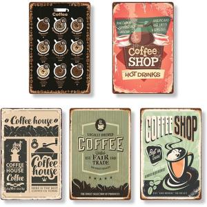 ブリキ看板 レトロ雑貨 ヴィンテージ 8枚セット アメリカン 雑貨 レトロ ブリキ 看板 壁飾り ヴィンテージの装飾