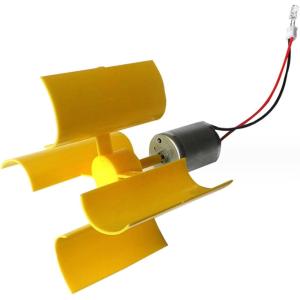 ♭♭ 小型風力発電機 3枚羽 不明 ブルー x ホワイト 未使用に近い
