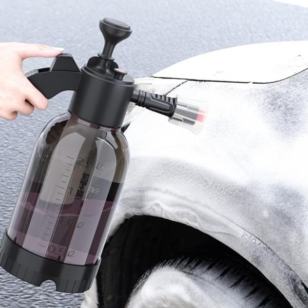 霧吹き スプレー 噴霧器 泡 洗車手動 蓄圧式 スポンジとタオルが含まれています 泡じ-2L( 泡じ...