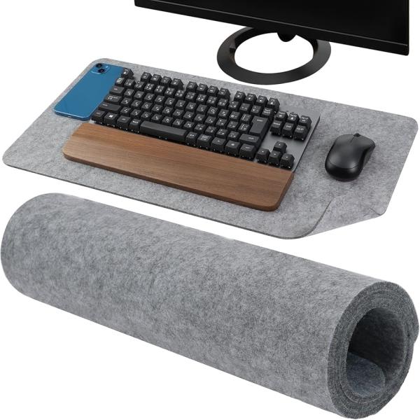 webライター推薦 デスクマット フェルト 羊毛 天然ウール 光学式マウス対応 厚手 5mm S M...