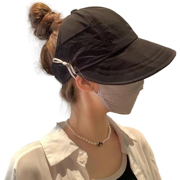 母の日 UVカット帽子 小顔効果 日除け帽子 つば広 サンバイザー キャップ ハット レディース( ...