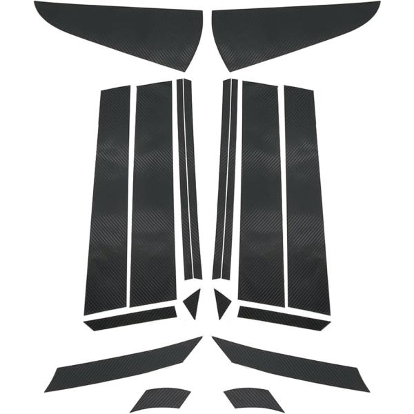 RAV4 ラブ4 50系 カーボンステッカー 外装パーツ サイドピラー 傷防止 指紋防止 専用設計 ...