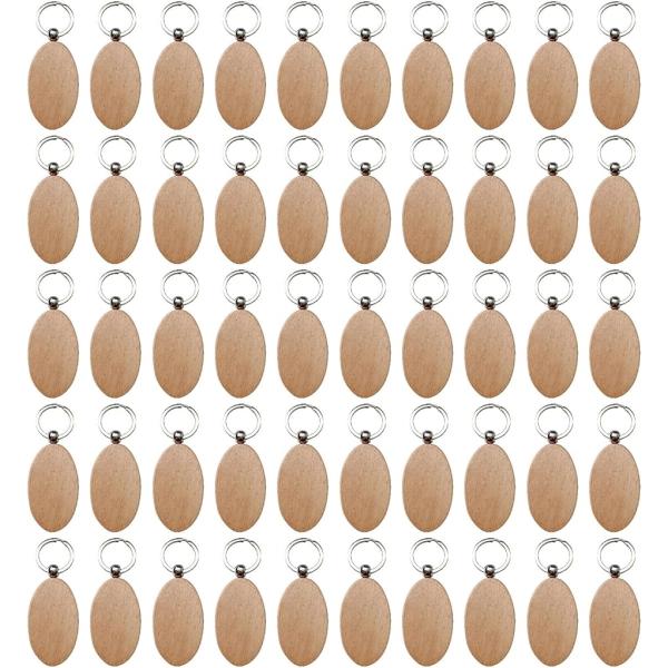 木製 キーホルダー チェーン 無地 ホテル オリジナル 手作り DIY 高級 ぬくもり( ナチュラル...