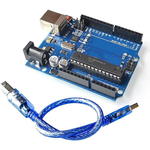 互換 Arduino UNO R3 マイコンボード ATmega328P + ATMEGA16U2 ...