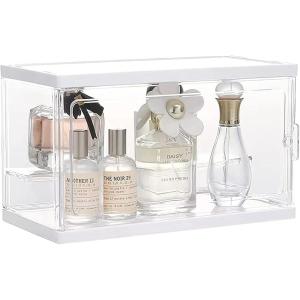 香水収納ボックス アクリル 香水ホルダー 透明 防水防塵 おしゃれ 香水ディスプレイラック 2層 卓...