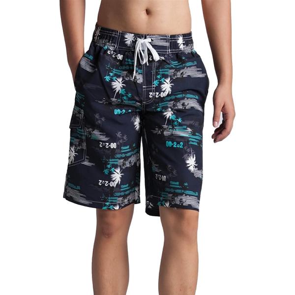 サーフパンツ スイムパンツ 海パン メンズ ハーフパンツ 水着 スイムウェア 短パン( ブルー タイ...