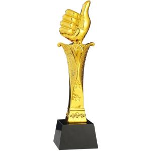 いいねトロフィー 優勝トロフィー いいねポーズ スポーツ大会 おもしろ 景品 ユーモアアイテム 優勝カップ 表彰 専用箱付