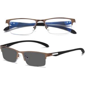 ブルーライトカット メガネ ブラウン