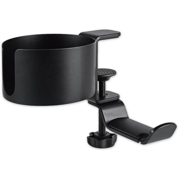 アウプル ヘッドホンハンガー カップ ホルダー 調整可能 ヘッドフォン イヤフォン スタンド 収納 ...