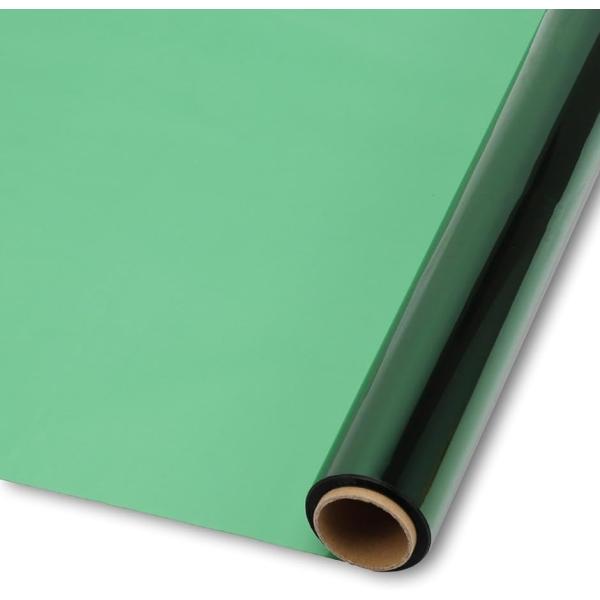 カラー セロファン ロール 大容量 30m セロファン紙 シート( 緑)