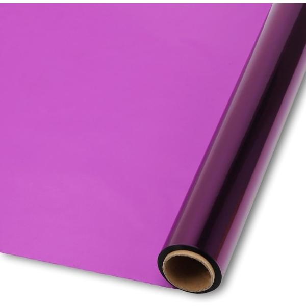 カラー セロファン ロール 大容量 30m セロファン紙 シート( 紫)