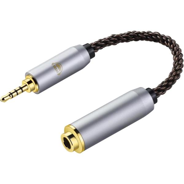 AC8G 変換ケーブル イヤホンジャック 2.5mm オス- 4.4mm メス 8芯 OFC( 2....