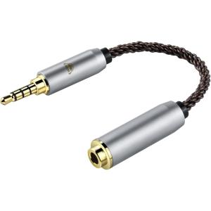 AC8G 変換ケーブル イヤホンジャック 3.5mm オス- 4.4mm メス 8芯 OFC