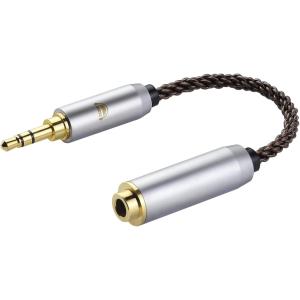 変換ケーブル バランス接続ケーブル ジャック 4.4mm 五極 オス＞ 三極