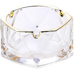 八角形 オクタゴン 多角形 卓上 花柄 花 紫 パープル 高級 クリスタル