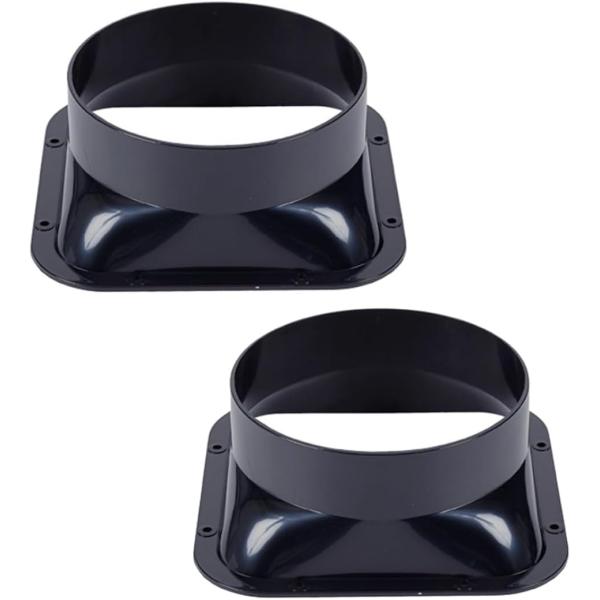 ダクトコネクター 四角 ダクトファン 換気 排気 方型 2個セット(150mm)