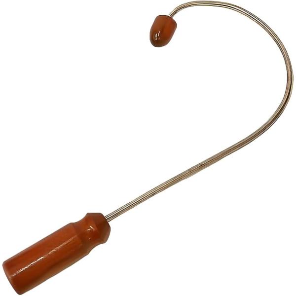 【互換品】ツボ押し マッサージ棒 フック型 木製ヘッド付き 指圧棒 首こり 背中ケア セルフマッサー...