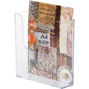 カタログスタンド パンフレット チラシ パンフレットスタンド リーフレット チラシケース ビラ入れ 透明 吊り下げ式 A4サイズの商品画像