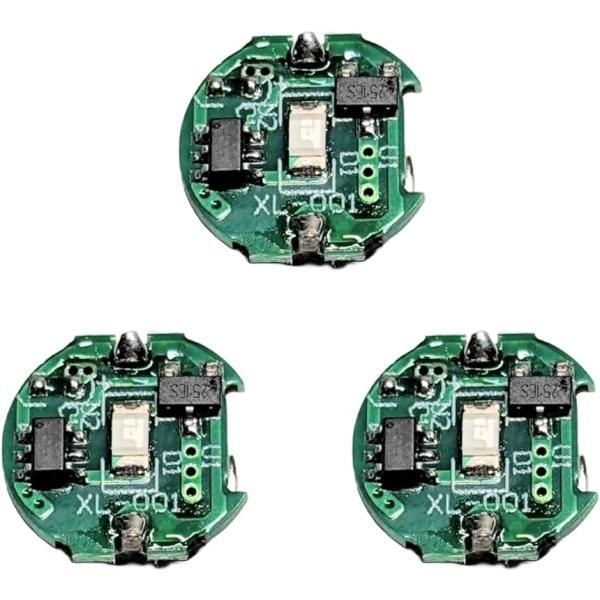 小型 ワイヤレス LED 電飾キット 模型 プラモデル 3個( イエロー)