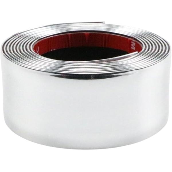 【互換品】 メッキモール 車 メッキテープ 粘着あり ボディ ドア プロテクター シール 保護 内装...