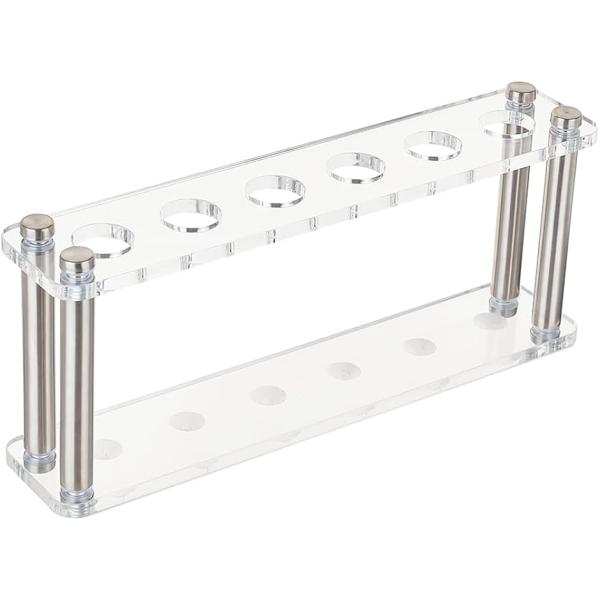 試験管立て アクリル 組み立て式 試験管スタンド 試験管ホルダー テストチューブホルダー 試験管ラッ...