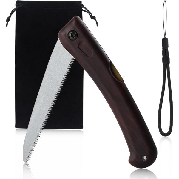 折りたたみ式のこぎり 収納袋付き 折りたたみ式鋸 折り畳み鋸 小型 折りたたみのこぎり キャンプ 剪...