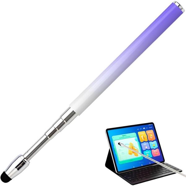 【互換品】 タッチペン 指し棒 ポインター 伸縮自在 おしゃれ かわいい 教師 高感度(ホワイトパー...