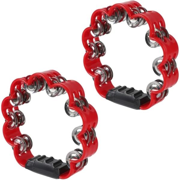 AllBright タンバリン 演奏 楽器 パーカッション カラオケ 盛り上げ 雲型 2個 セット(...