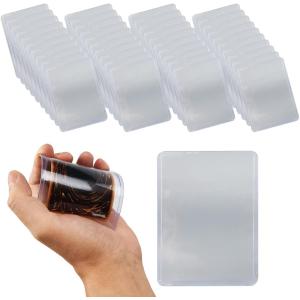 カードローダー 硬質ケース フィルム付き 100枚 トップローダー 青 (青