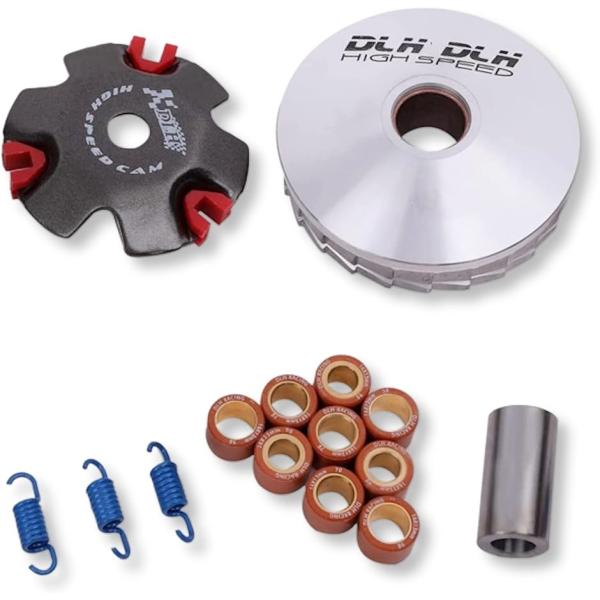 【互換品】 バイク用 ハイスピードプーリー セット 太軸 14mm 12mm/14mm プーリーキッ...