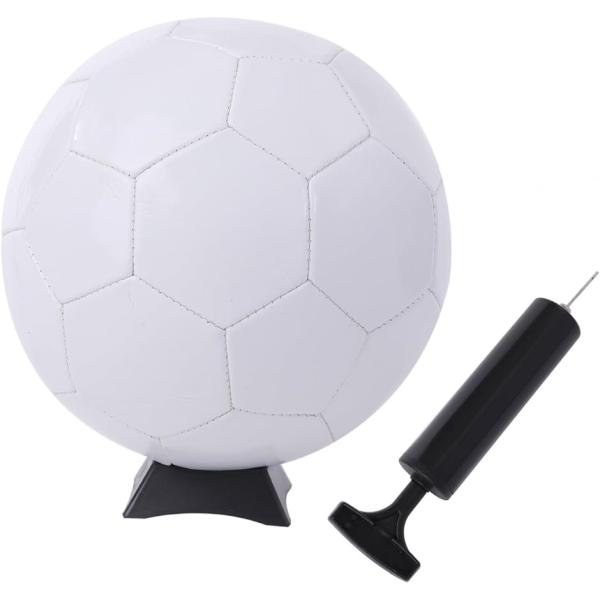 サインボール サッカーボール 3号 サイン用 記念品 サッカーボール3号 空気入れ 台座付き プレゼ...