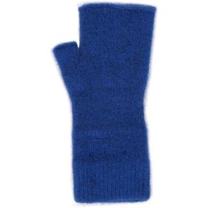 ポッサムメリノハンドウォーマー ウール手袋 ウールミトン 指空き手袋 タッチパネル対応 防寒 保温 MDM(ラグーン,  Free Size)