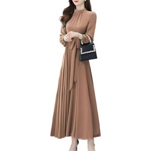 ワンピース 二次会 結婚式 カラードレス クラブドレス きれいめ レディース ロング Aライン BN...