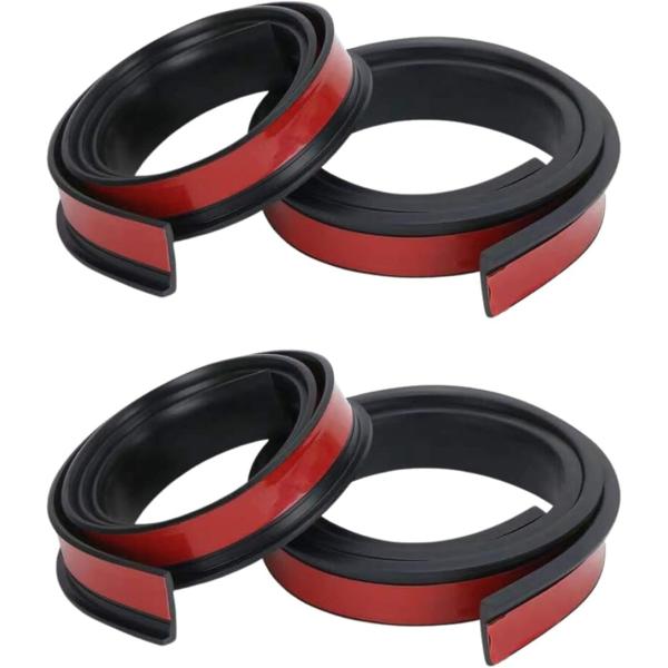 フェンダーモール 汎用 オーバー アーチ ホイール タイヤ ガード 150cm 幅3.8cm (ブラ...