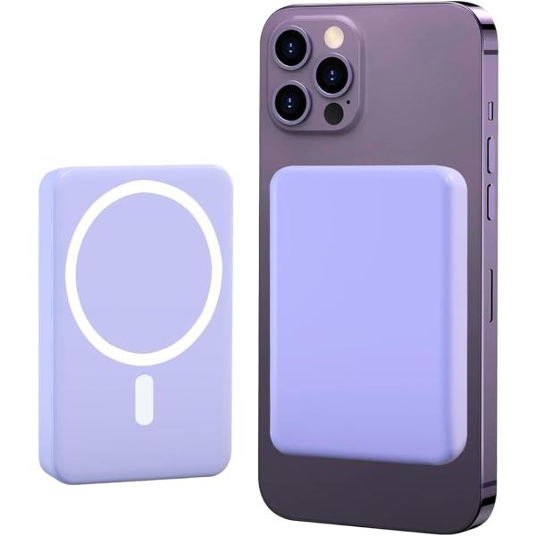 MagSafe対応 モバイル バッテリー マグネット式 ワイヤレス充電 小型 5000mAh 大容量...