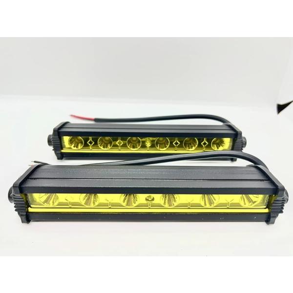 LED ワークライト 作業灯 12v 24v イエロー 防水 3000ｋ 黄色 7インチ フォグ 2...