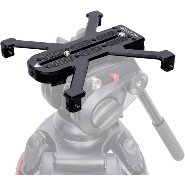 【互換品】マンフロット規格 四脚ベースプレート 三脚プレート用 Manforttoプレート DSLR...