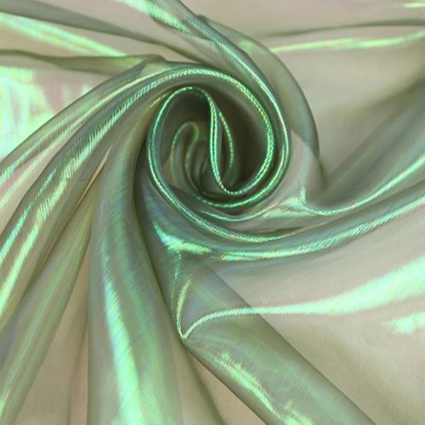 選べる11色 オーロラ オーガンジー 生地 5mx150cm 手芸 カラー 透明 無地 布(ダークグ...