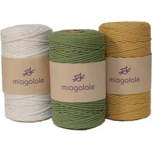 マクラメ 糸 コード 太さ 3mm 長さ 200m □ 編み ロープ 紐