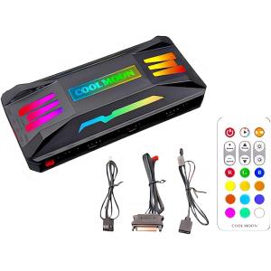 Tooniu 5V-3PIN PC用ARGBコントローラー PCケースファン増設用