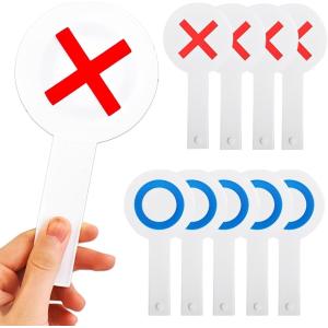 まるばつ 〇x パーティーグッズ クイズ マルバツ 両面 札 ボード 5枚