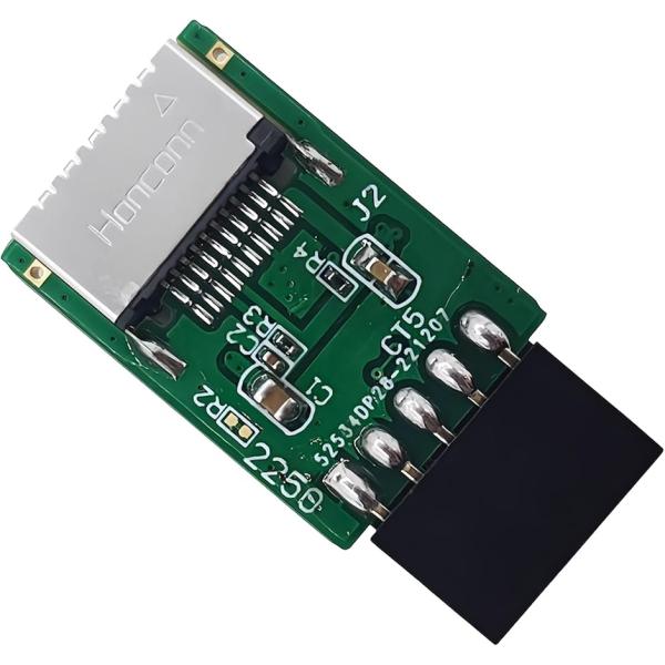 【互換品】USB2.0 9pin Type-E 変換アダプター マザーボード PCケースType-C...