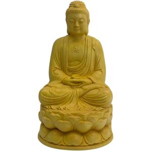 観音木彫 仏像 木彫り 観音像 木製彫刻 ツゲ製 高級木彫り 仏教美術
