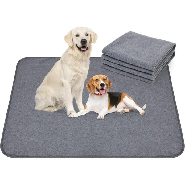 洗えるペットシーツ ペットマット おしっこマット ペット用 トイレ(グレー,  92x182CM「2...