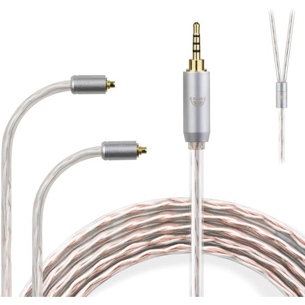 JBX リケーブル MMCX イヤホンケーブル 4芯 OFC SEシリーズ用 Shure用( MMC...