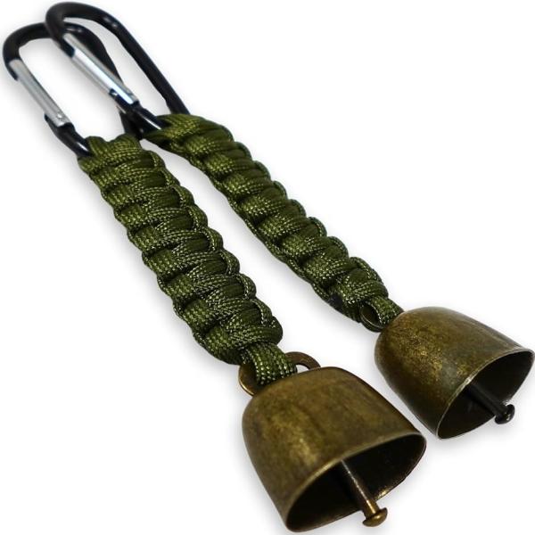 熊よけ鈴 熊鈴 熊よけグッズ くま クマ パラコード( グリーンx2)