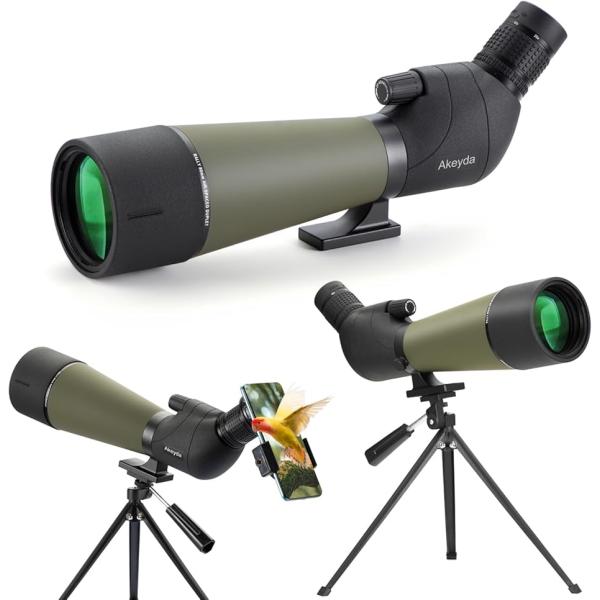 【互換品】20-60x80mm フィールドスコープ 望遠鏡 バードウォッチング 高倍率 単眼きょう ...