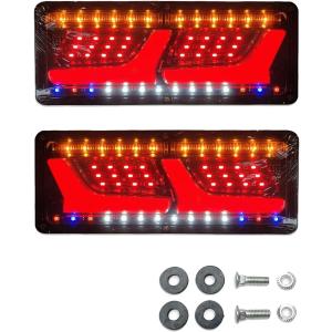 トラック LED シーケンシャル 流れる ウィンカー テールライト 12 v 24 個 セット 型 汎用品 (2連24V)の商品画像