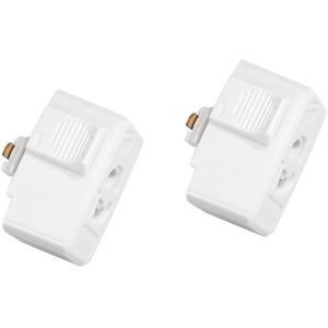 引掛シーリングボディ ライティングレール用抜止コンセント 工事不要 簡単取付け 配線ダクトレール用プ...